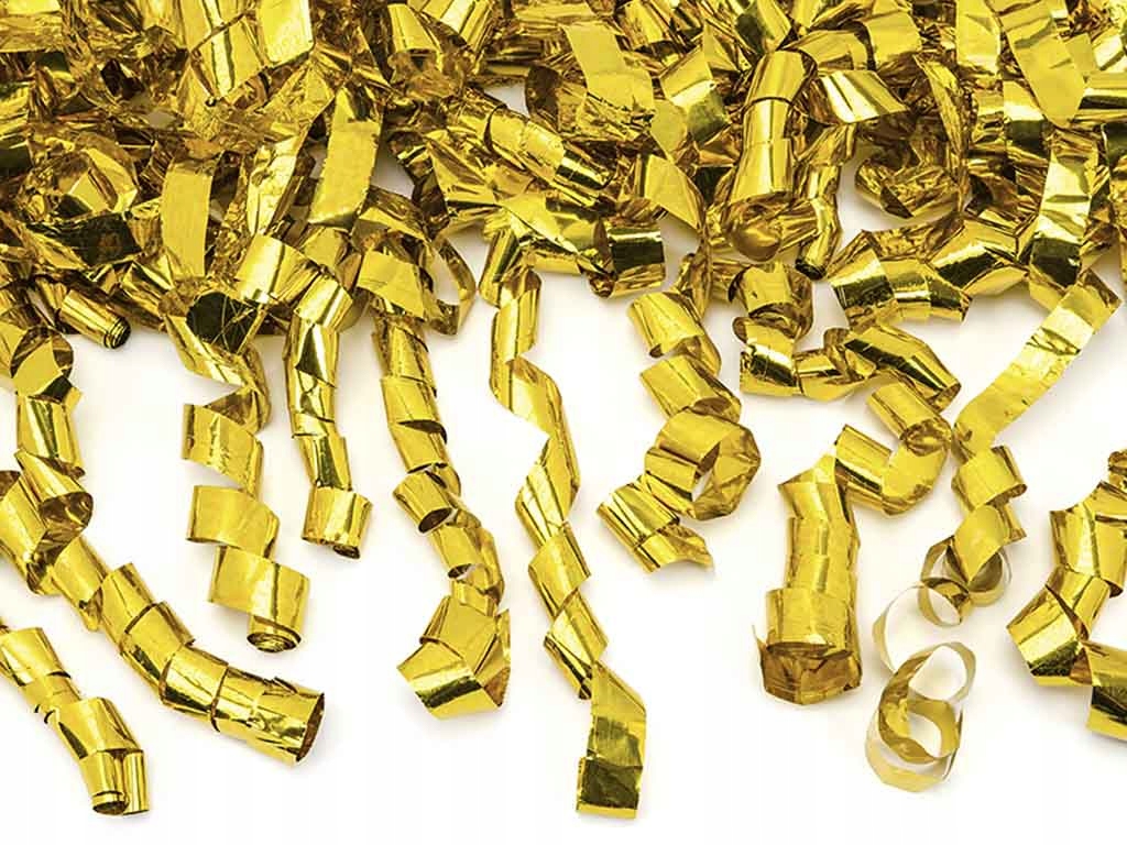 TUBA STRZELAJĄCA ZŁOTE SERPENTYNY ŚLUB XXL 4 szt Stan opakowania oryginalne