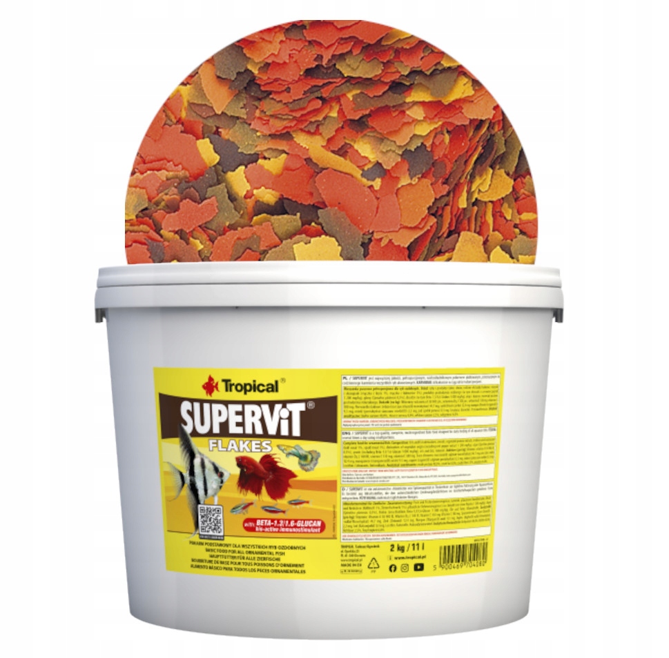 Levně Tropical Supervit 11L 2kg Krmivo pro ryby