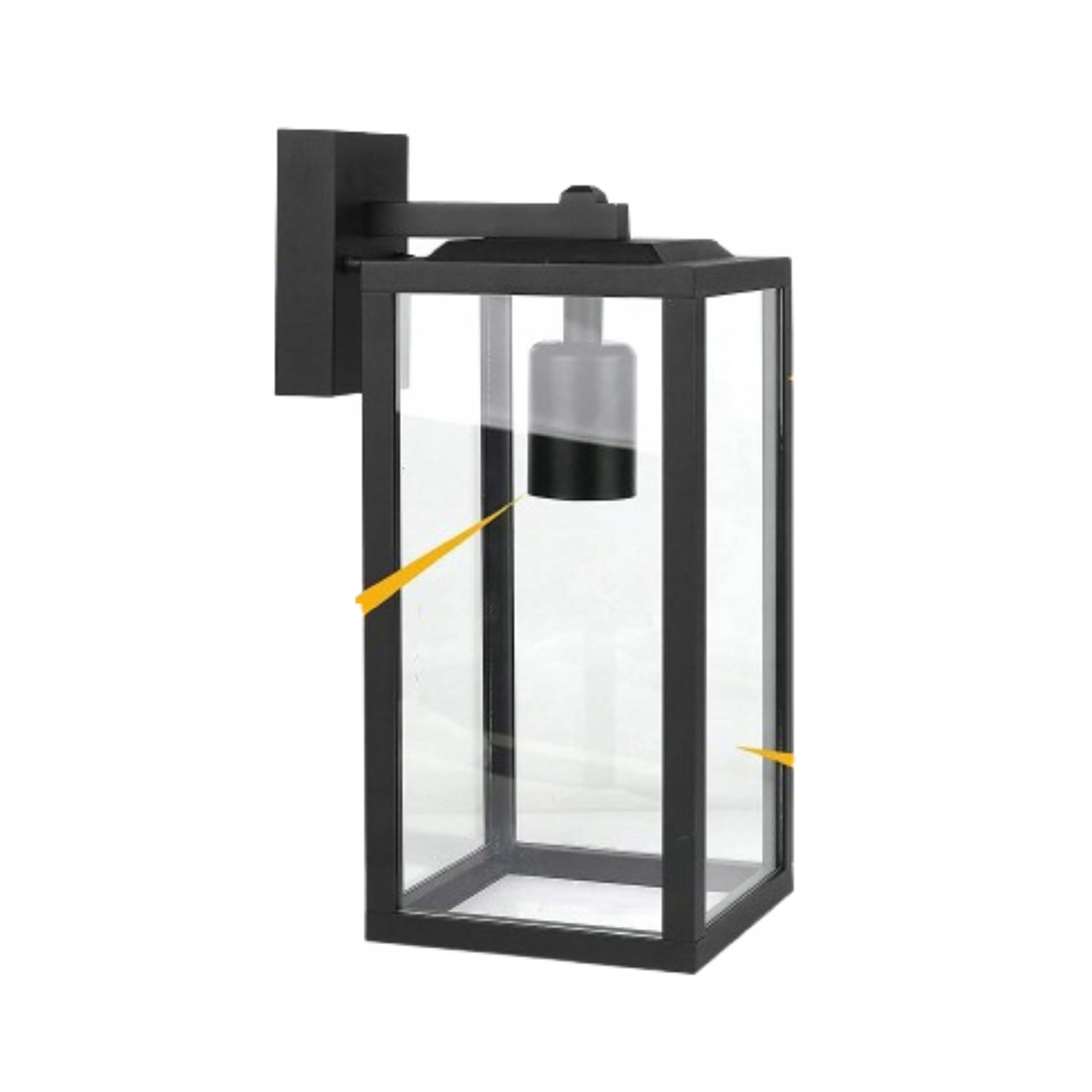 Venkovní nástěnná lampa bez senzoru soumraku Nástěnné svítidlo Černá 60W