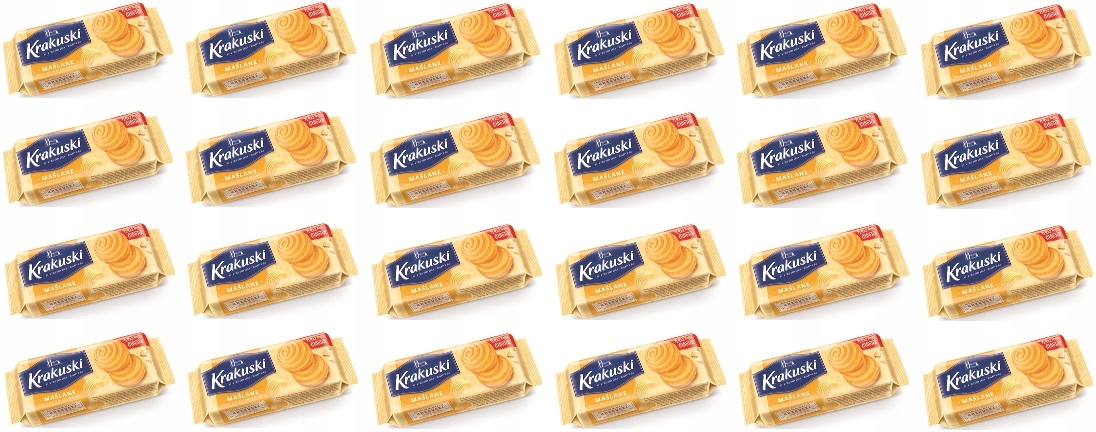 Levně 24 x 201 g Krakuski máslové sušenky Karton