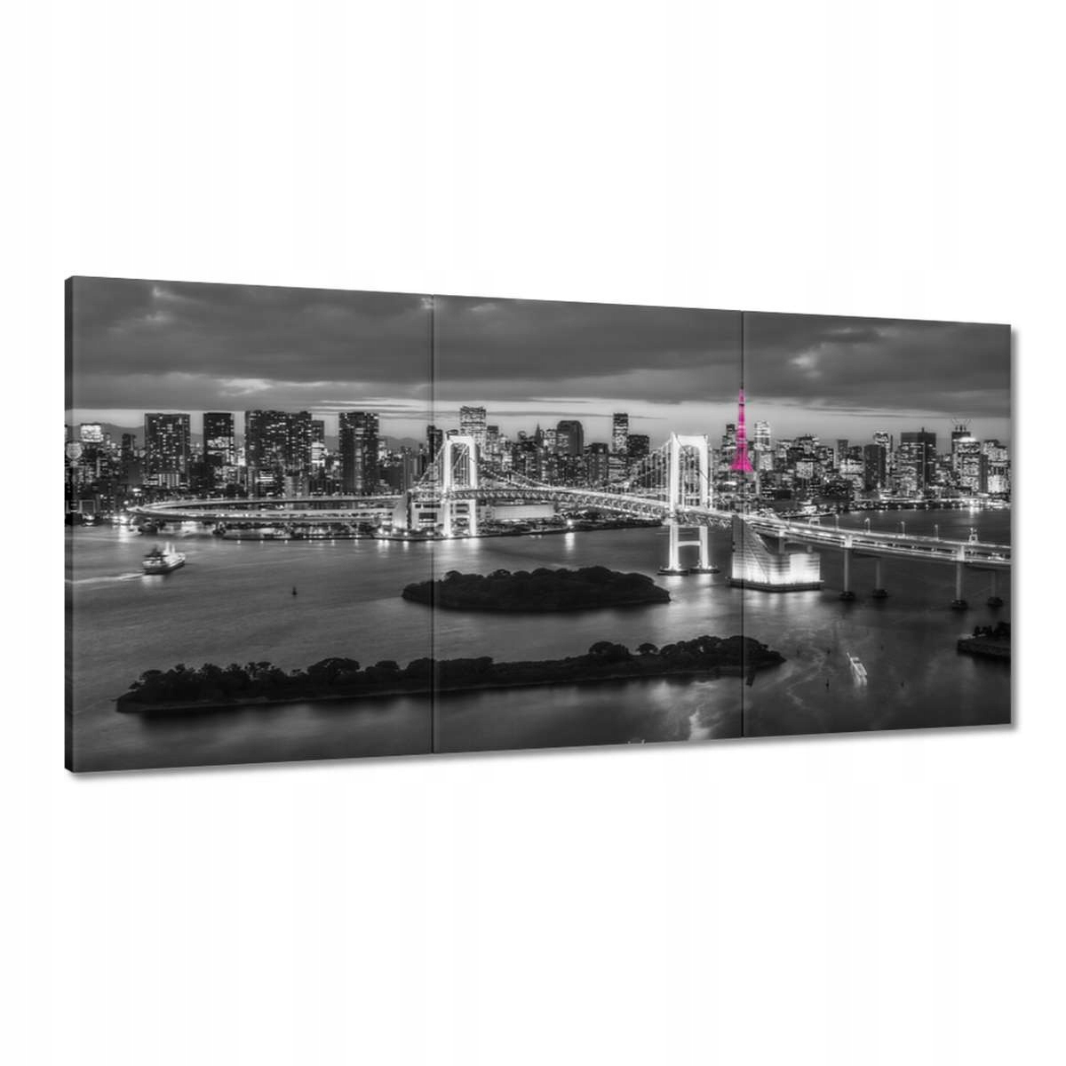 Obrazy 180x90 Ružová Eiffelova veža Most