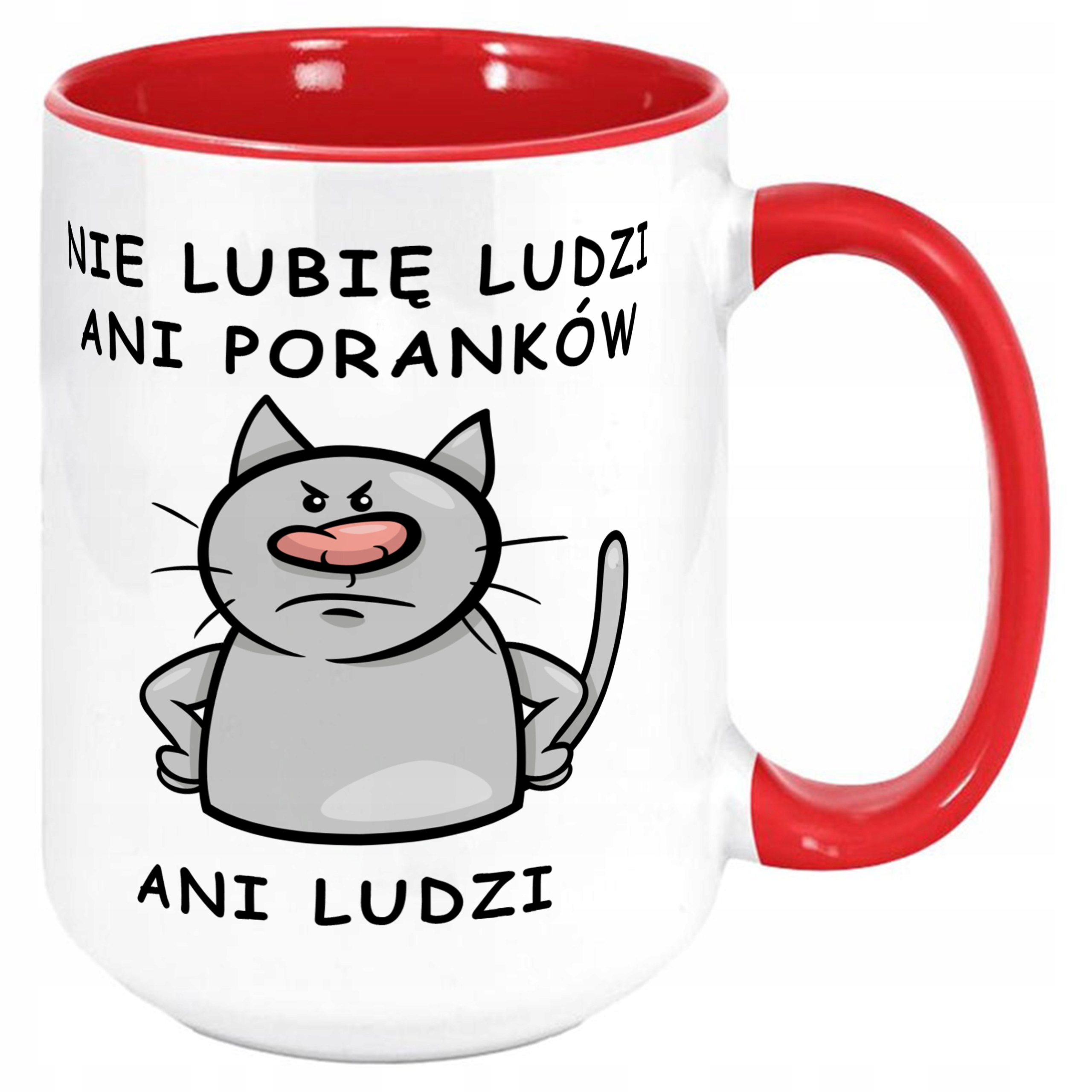 

Duży Kubek Ucho Wnętrze Czerw 440ml Do Pracy 53