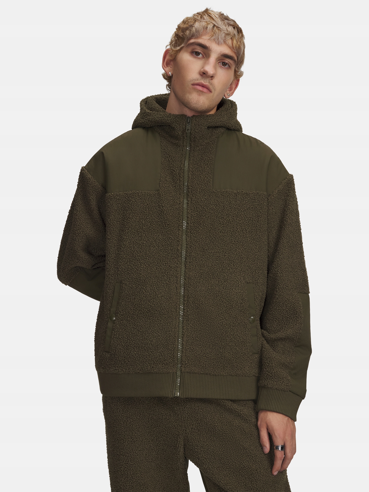 Under Armour Pánská mikina Under Armour Ua High Pile Fleece Fz-grn