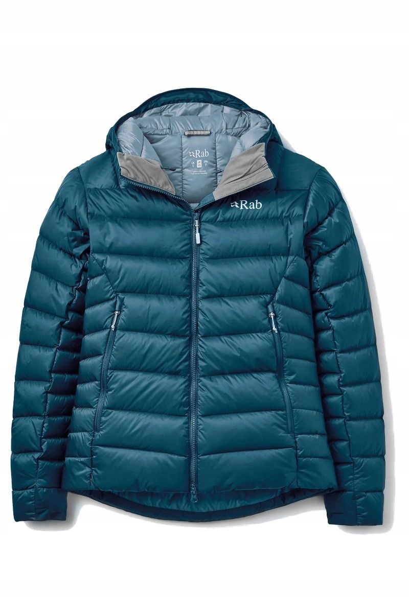 Rab Dámská péřová bunda Electron Pro Hoody Women modrá 12_M