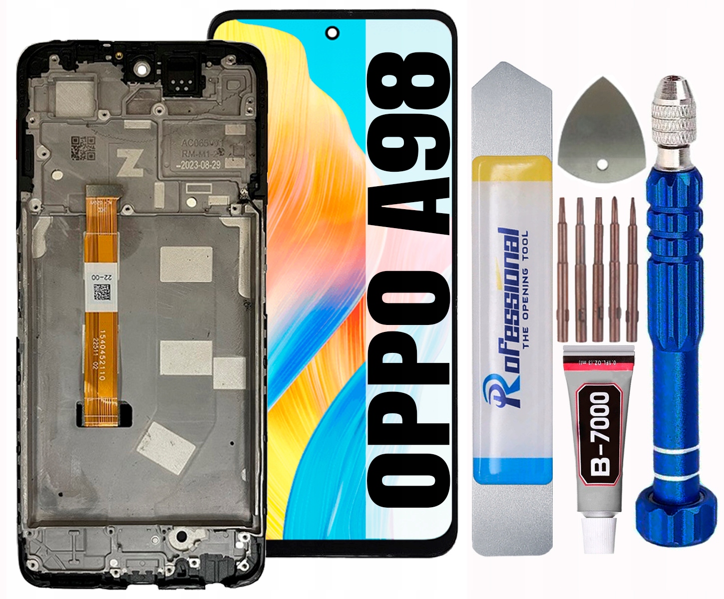 Displej Pro Oppo A98 LCD Displej Rámeček