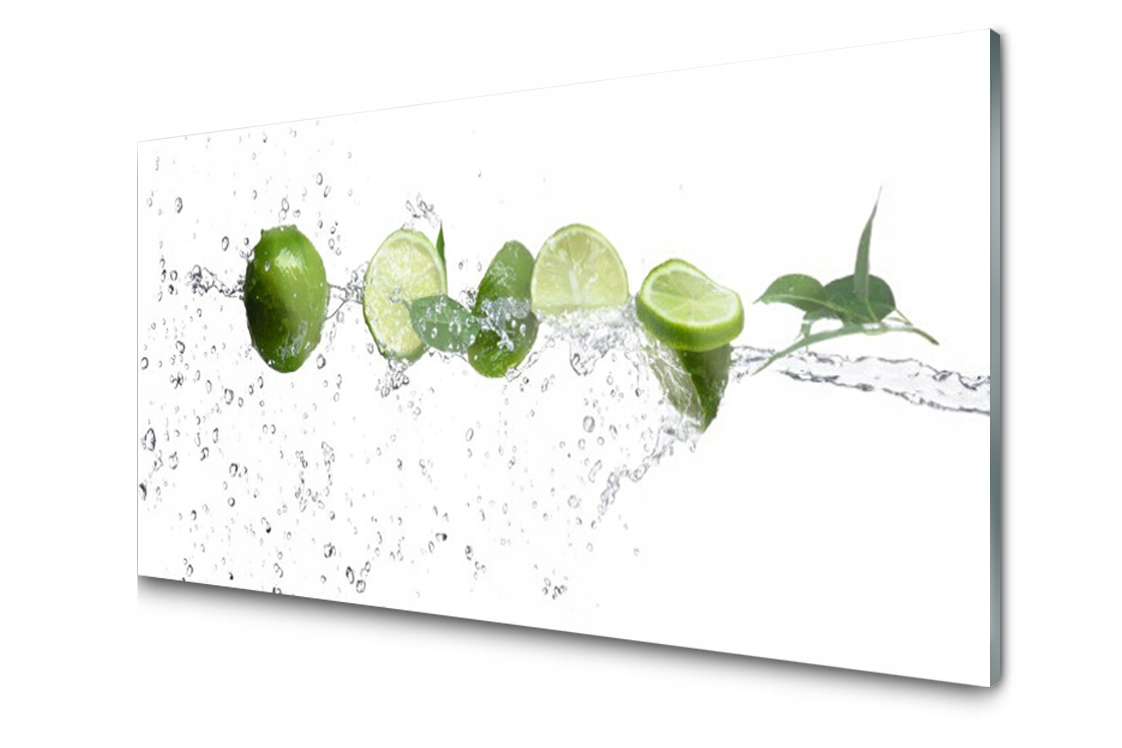 

Panel szklany Płytka Limonka Woda 140x70 + Klej