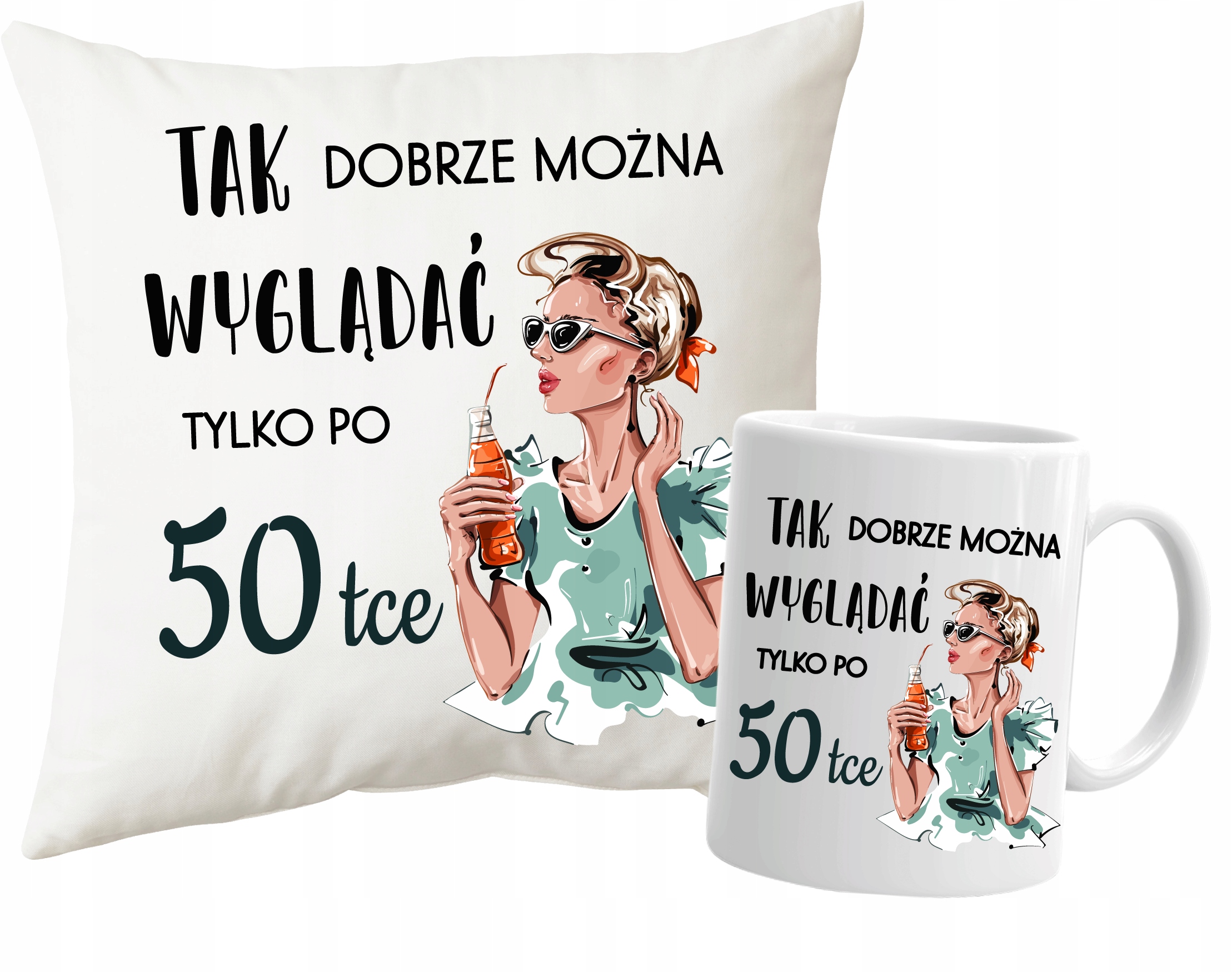 

Poduszka kubek 50 Urodziny Dla Kobiety