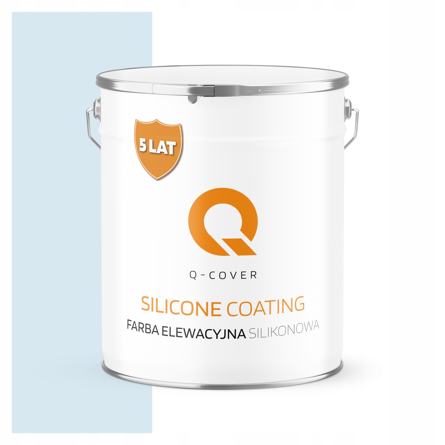 Silikónová Fasádová Farba Biela Zlomená Do Modrej F111 5L