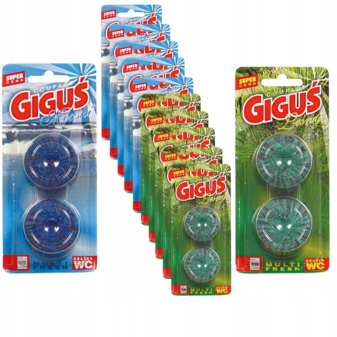 

Krążek do Wc Giguś Compact MIX Kostka 12 x 2