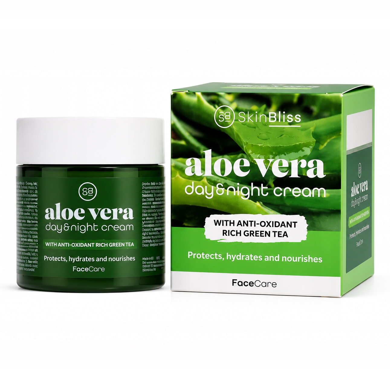 Krem Aloesowy do twarzy nawilżający na dzień i noc 2w1 Aloe Vera 110 ml