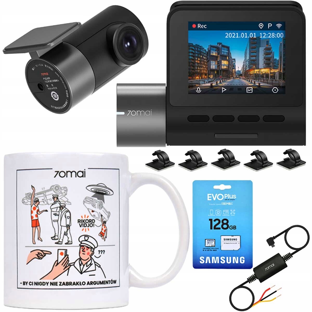 KAMERA 70MAI PRO PLUS+ RC06 +128GB+ ADAPTER UP02