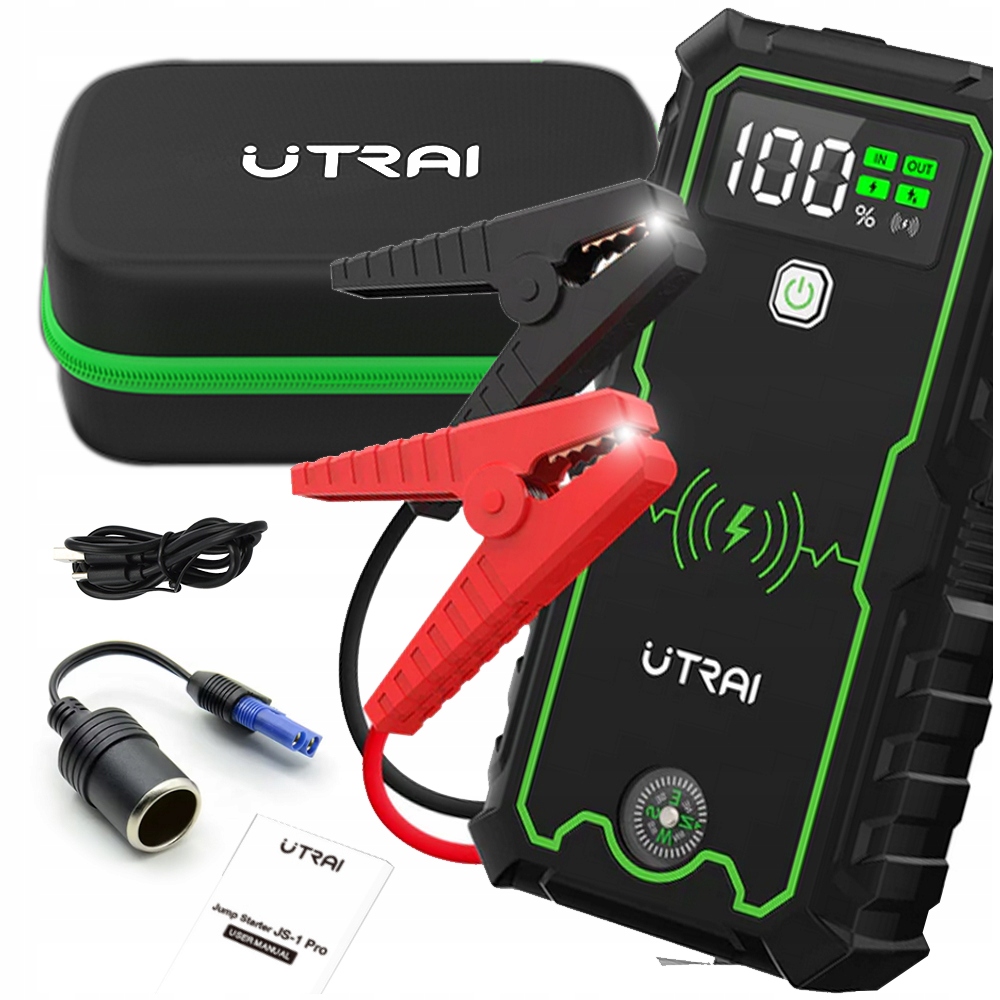 JUMP STARTER BOOSTER ROZRUCH POWERBANK DO SAMOCHODU 2500A 12V UTRAI PRO