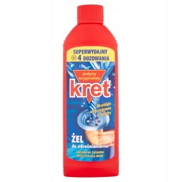 

Kret Udrażniacz do rur w żelu Bardzo Silny, 500 ml