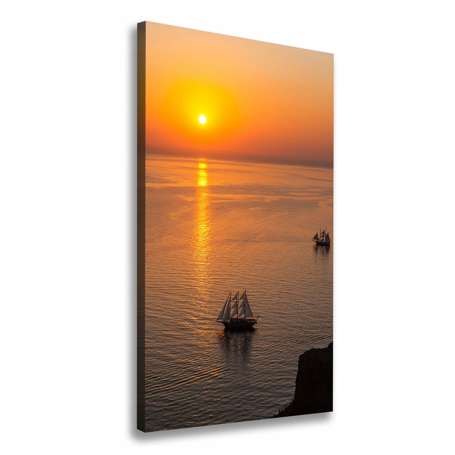 

Foto obraz na płótnie Zachód słońca morze 50x100cm