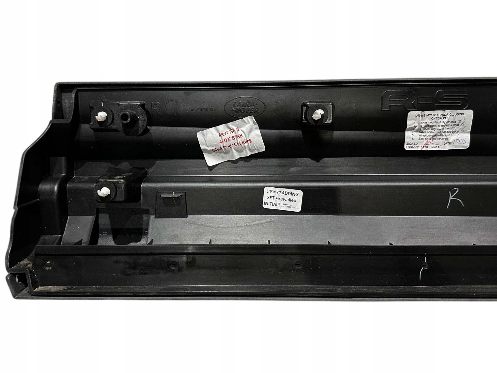 RANGE ROVER SVR cap moulding panel door rear part RH FK6M-274A48-A