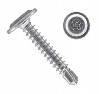 4,2x32 WKRĘTY SAMOWIERCĄCE DO METALU BLACHOWKRĘTY TALERZOWE OCYNK 100 szt