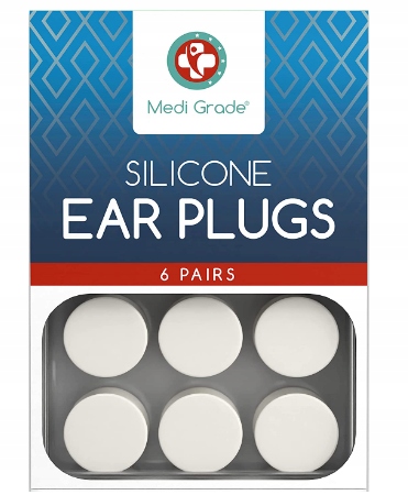 SILIKONOWE ZATYCZKI DO USZU DO SPANIA STOPERY 6par