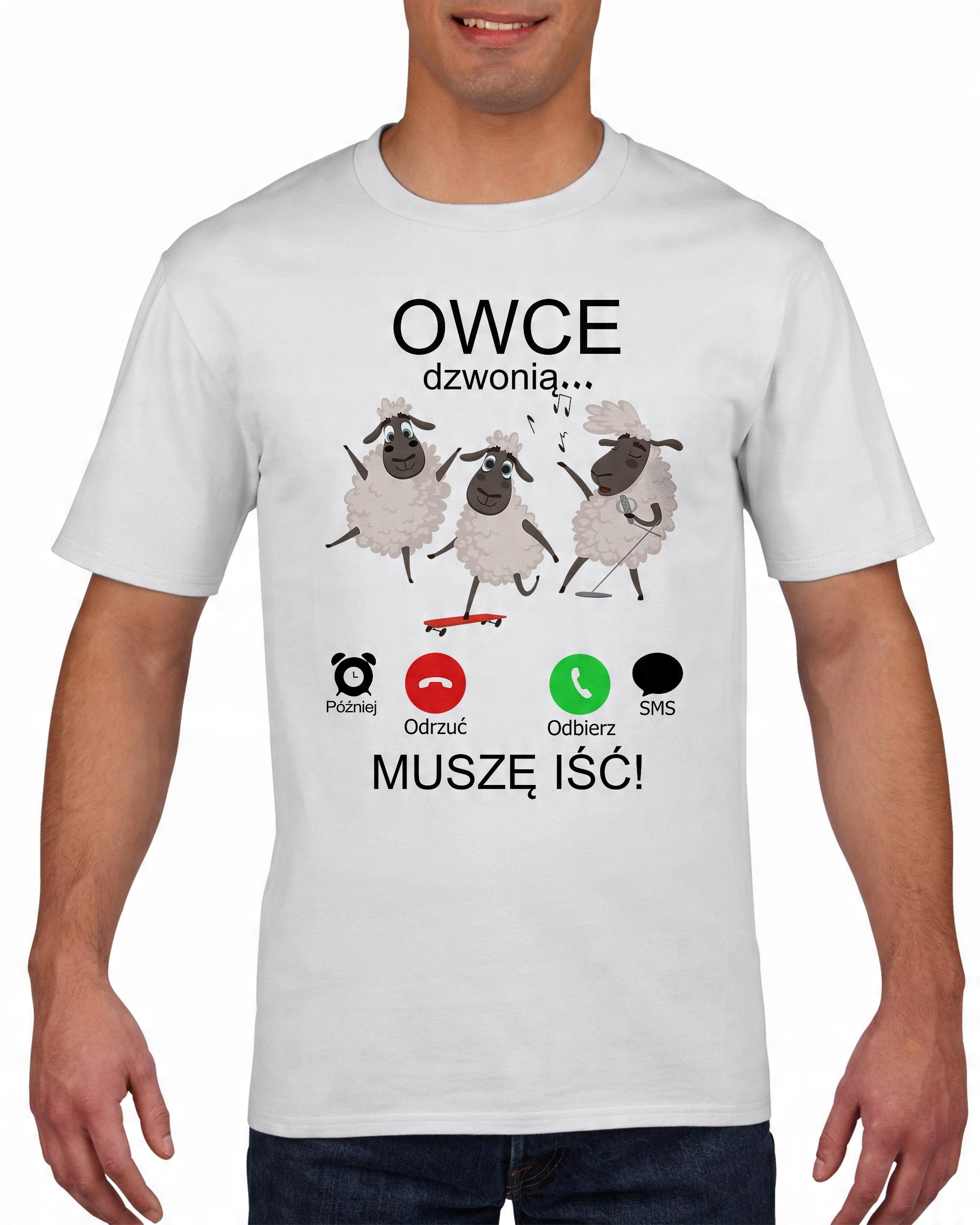 

Koszulka męska Muszę Iść Owce Dzwonią XL