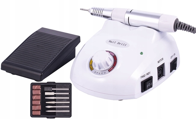 Nail Drill DM-998 Frezarka manicure 40W Biała