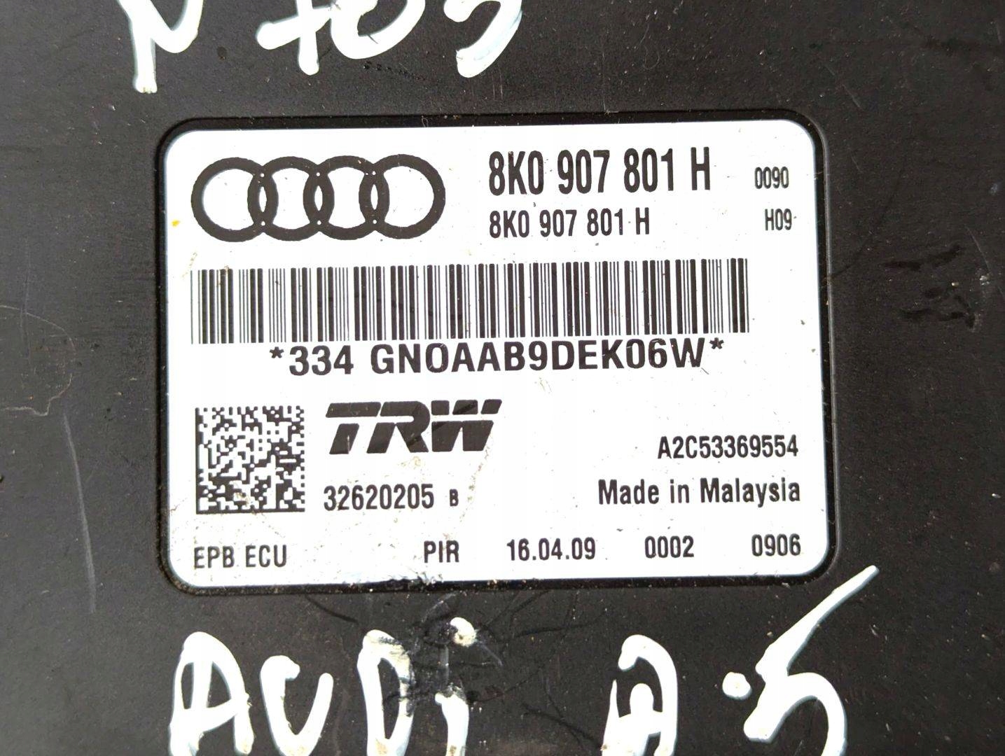 module electric brake Audi A5 8T 2009 8K0907801H