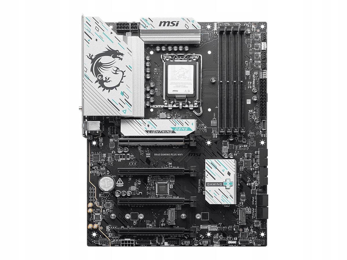 Msi B860 Gaming Plus Wifi Płyta główna Atx z Intel i DDR5