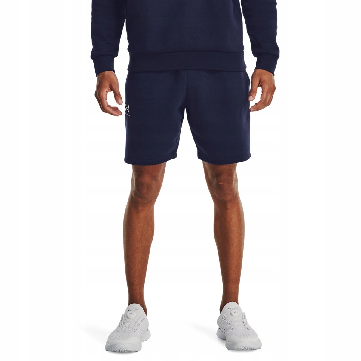 Kraťasy Ua Essential Fleece Shorts-BLU