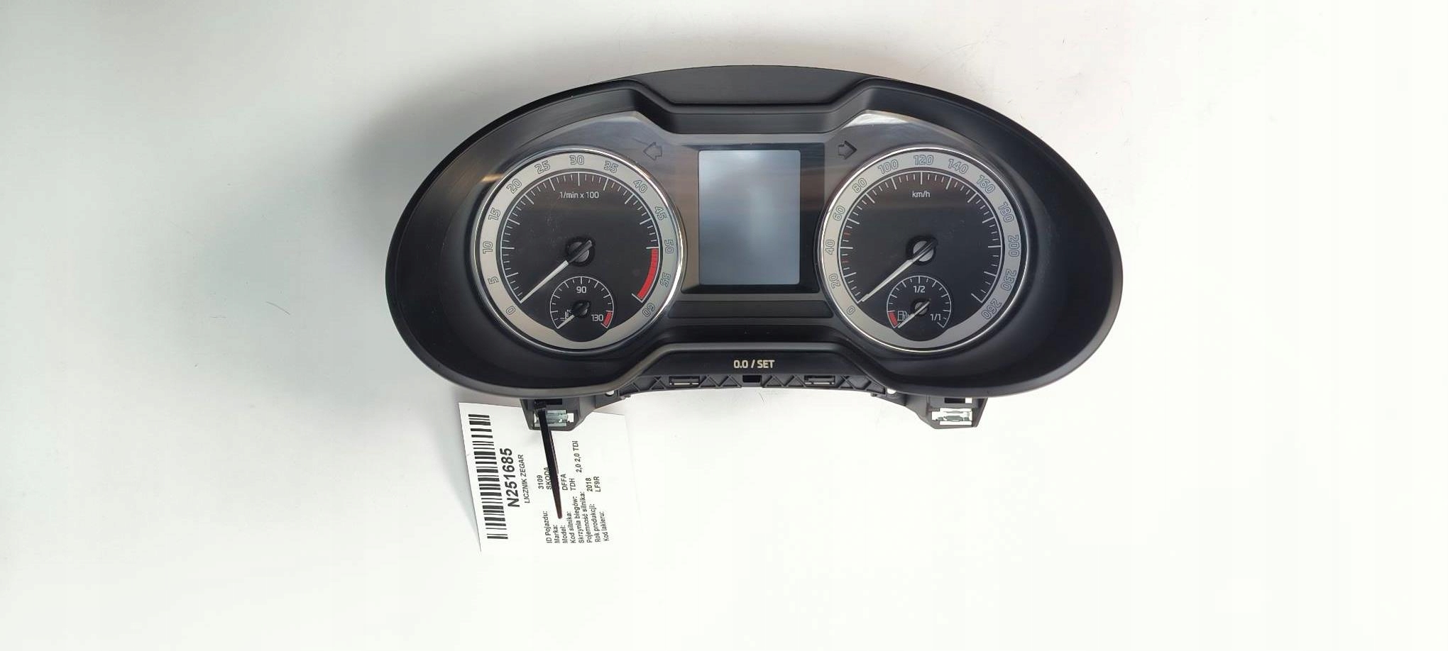 dials clock 5E0920741F 2.0 TDI SKODA OCTAVIA III