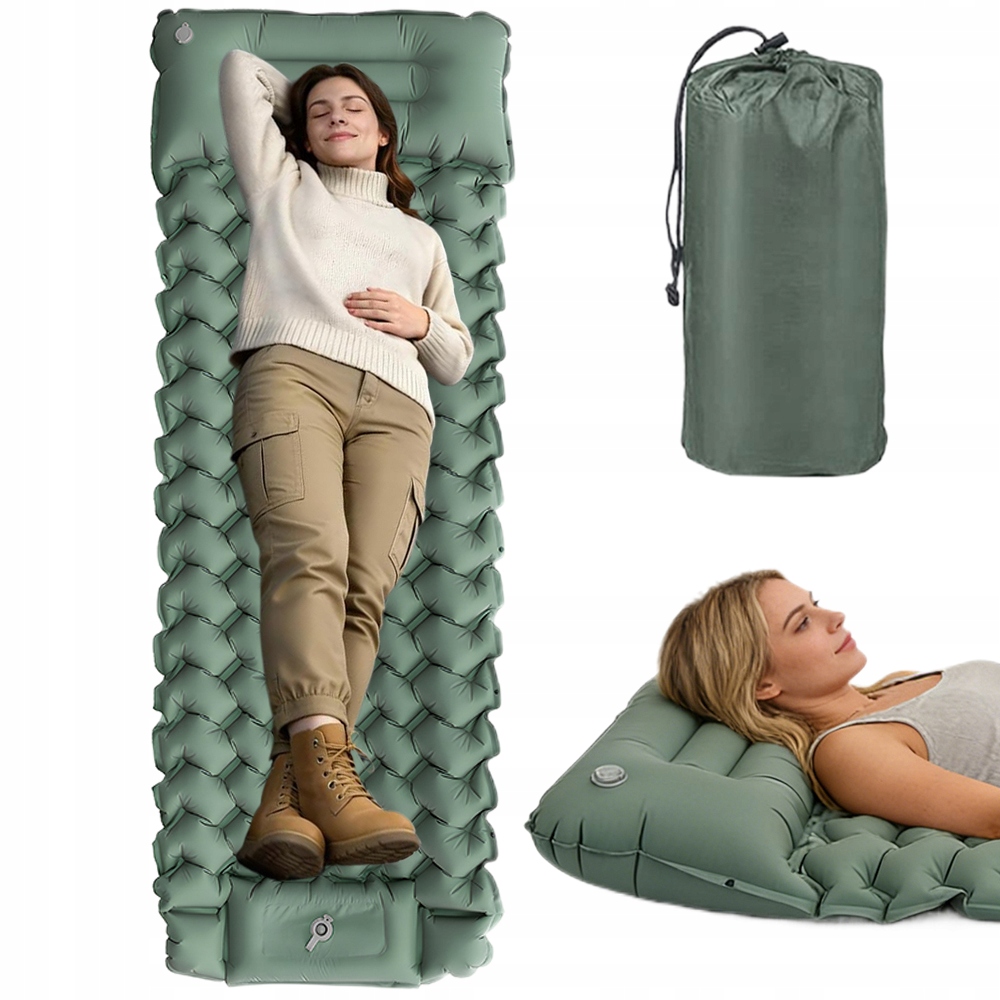 Mata Samopompująca Poduszka Karimata Materac Namiot KEMPING,200x66CM