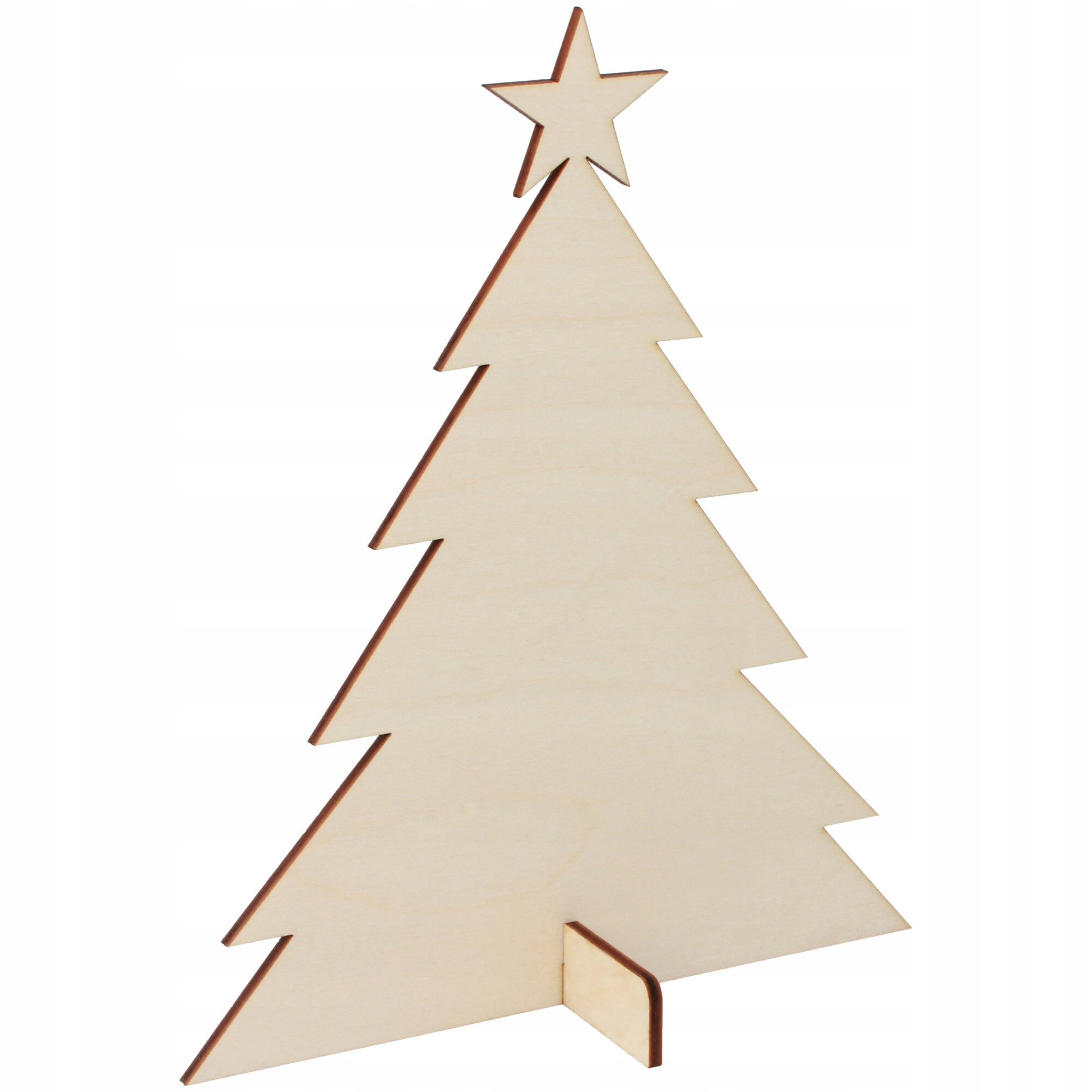 

Drewniana Choinka, Dekor Świąteczny decoupage 20cm