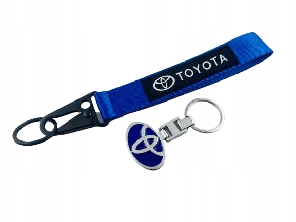 Toyota Zestaw Brelok Breloczek Metalowy Do Kluczy Smycz Niebieska