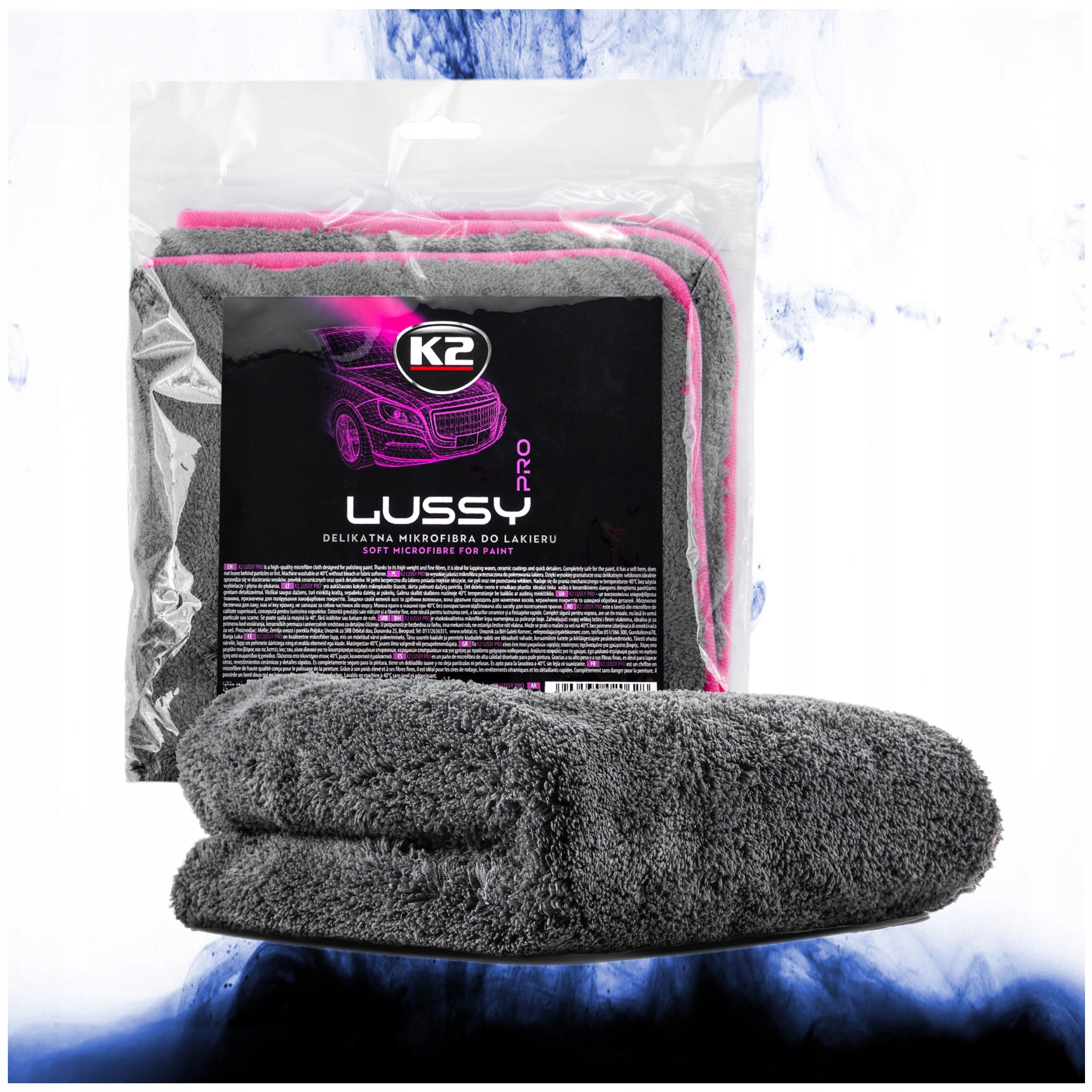 Mikrofibra K2 Lussy Pro 40x40cm 1200GSM Ręcznik z Mikrofibry do Auta