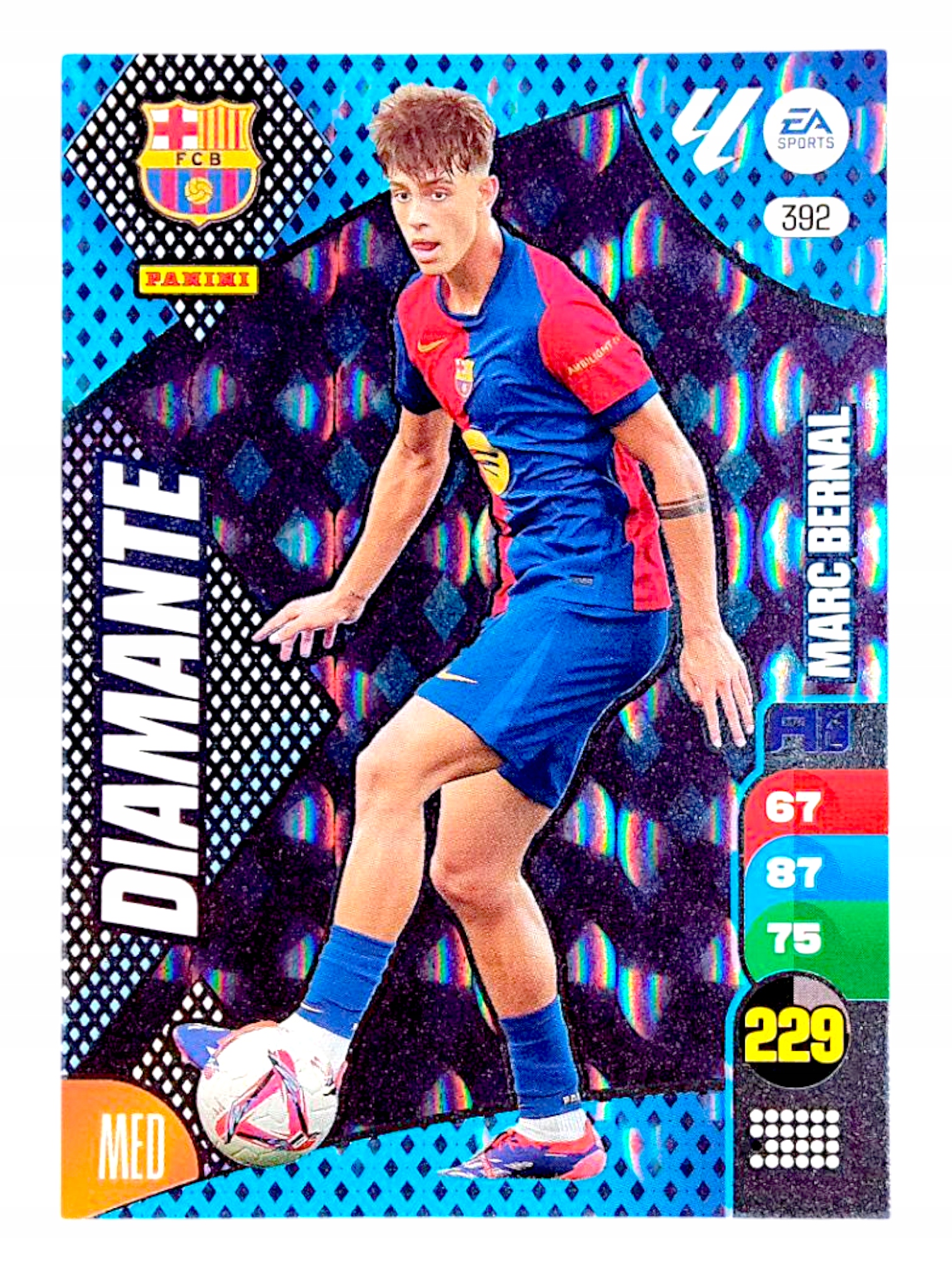 Panini La Liga 2024-2025 Diamante 392 Marc Bernal Barcelona