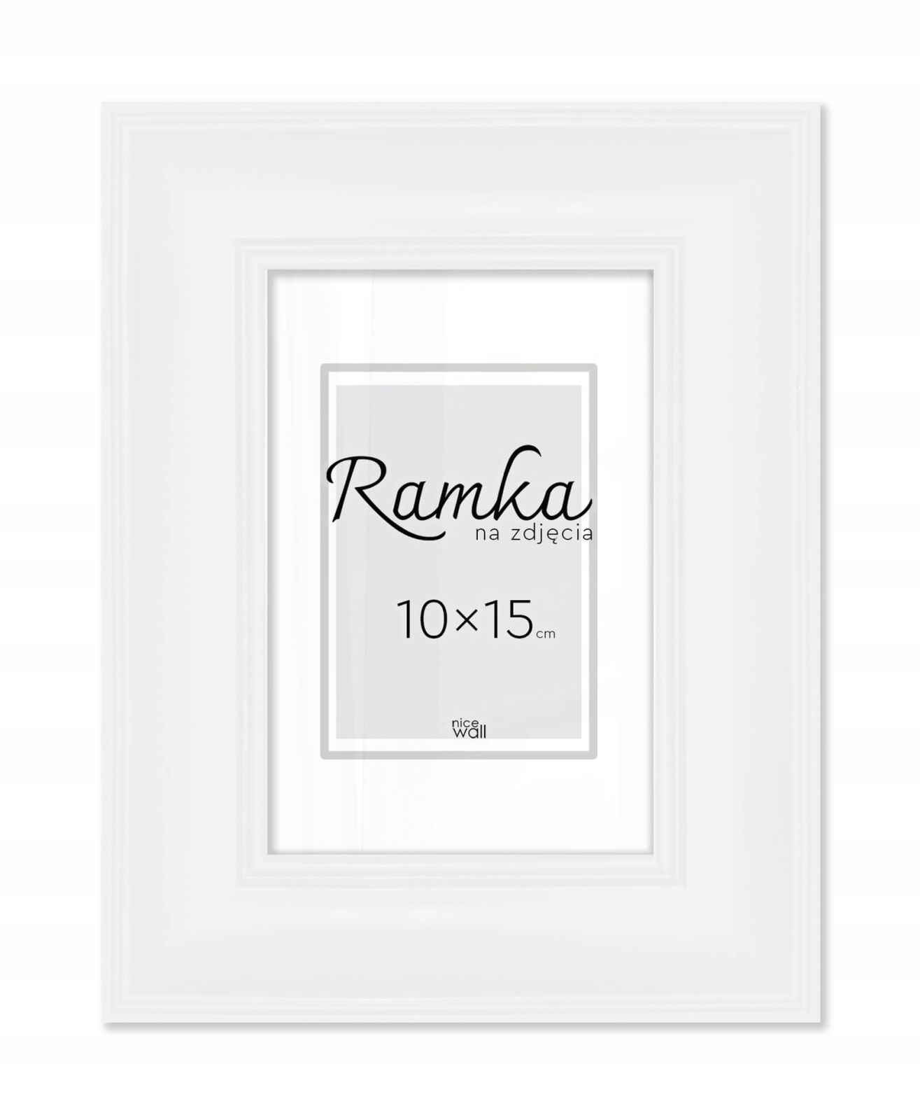 

Biała ramka na zdjęcia 10x15 cm