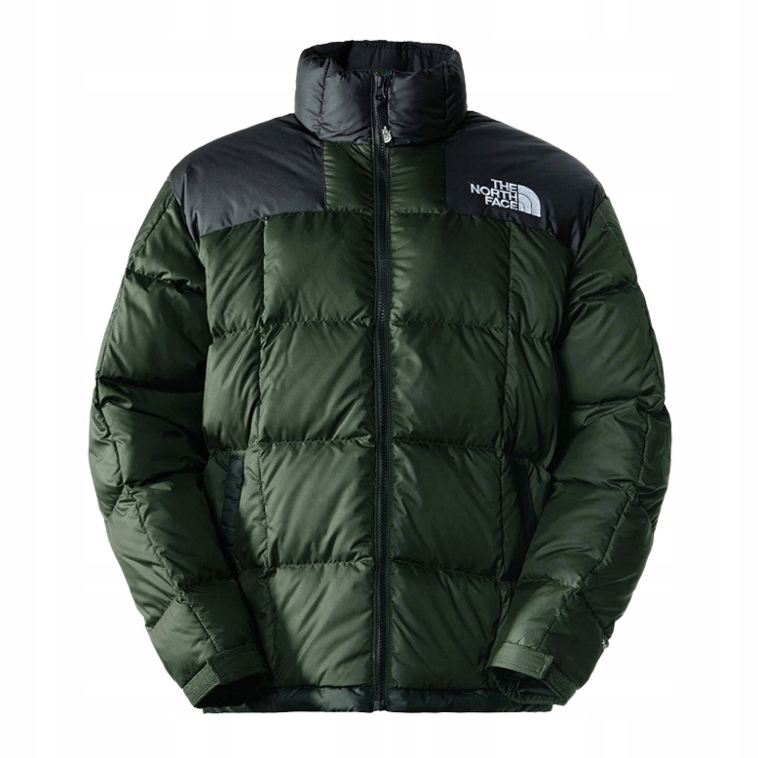 Pánská bunda The North Face Lhotse péřová zimní zelená, módní logo vel. Xs