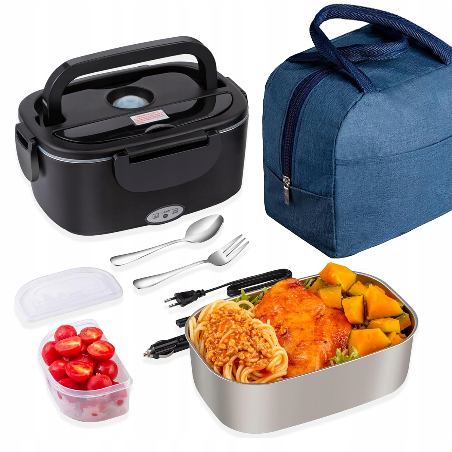 Elektrický Obědový Box Ohřívač Oběd 12/24V 60W 1500 ML