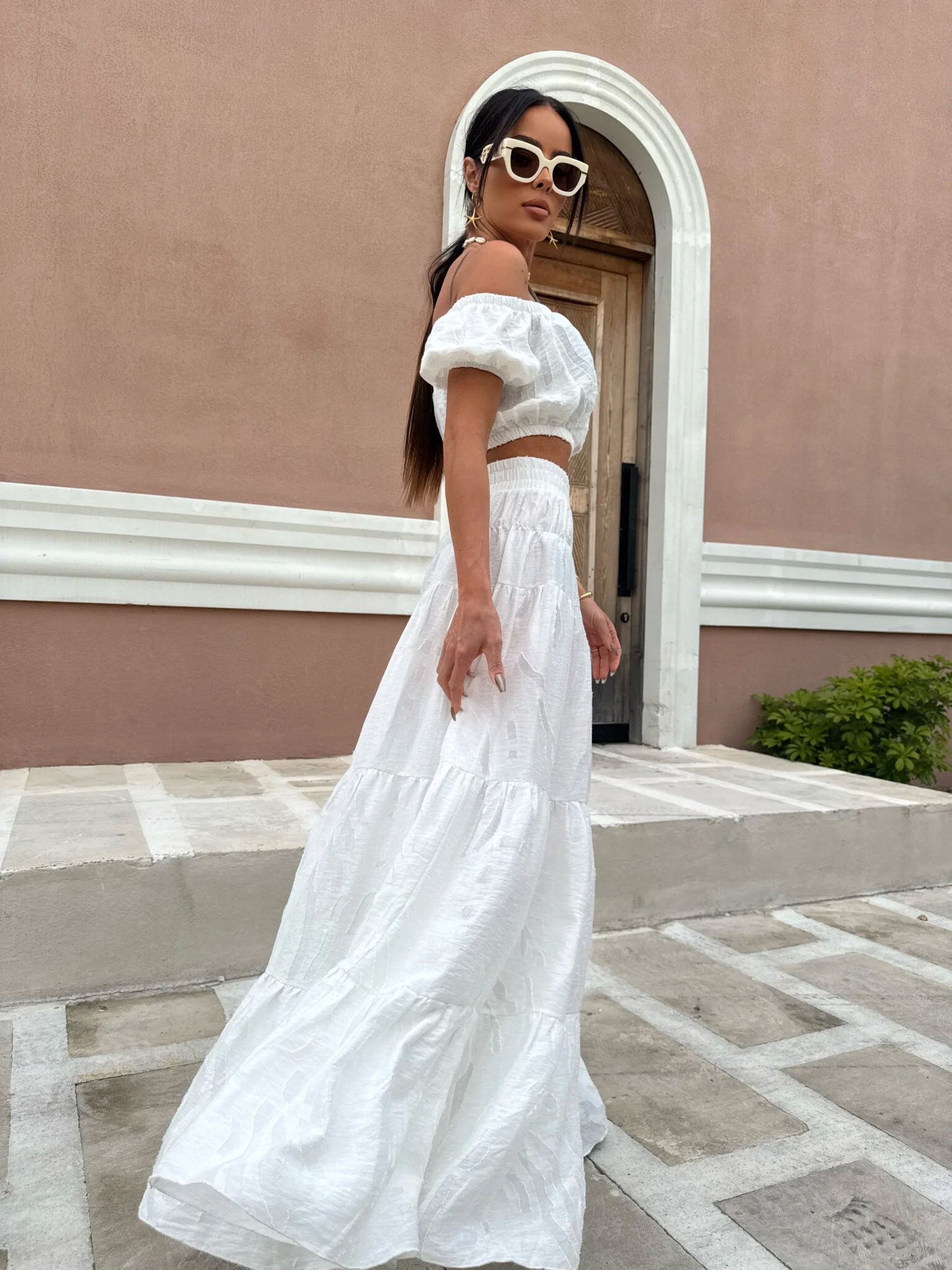 Dámský komplet Lamanuel Coral ecru limited Xs/s