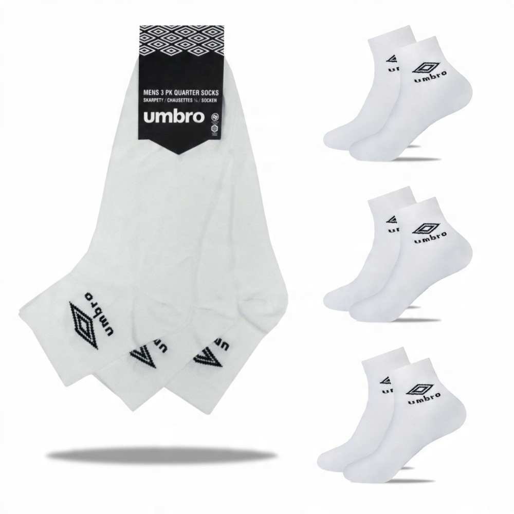 

Umbro Skarpety Zakostki Quarter Białe 3 p. 39/42