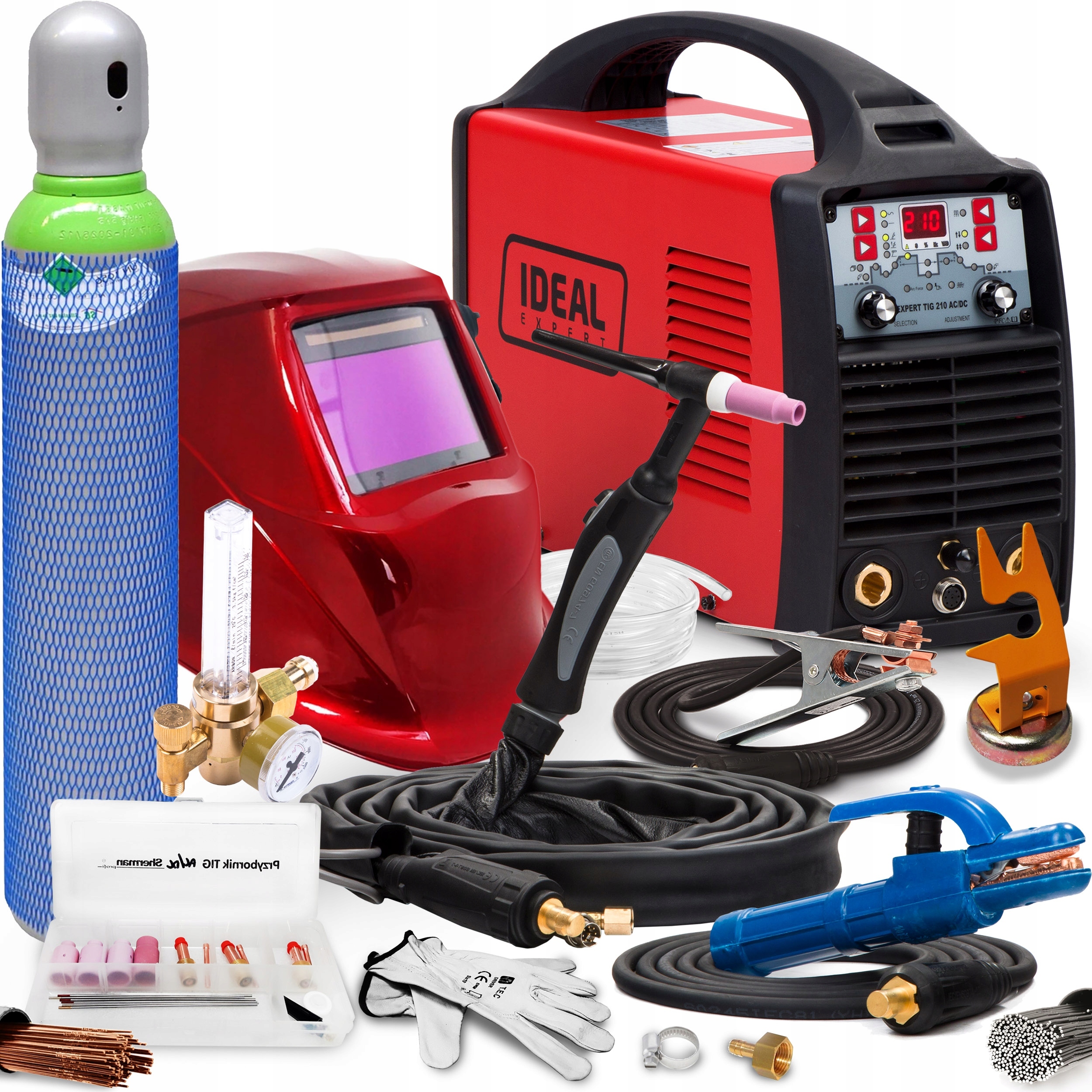 Invertorová Svářečka Ideal Expert Tig 210 Ac/dc Mma Puls Alu Hf Pfc Igbt