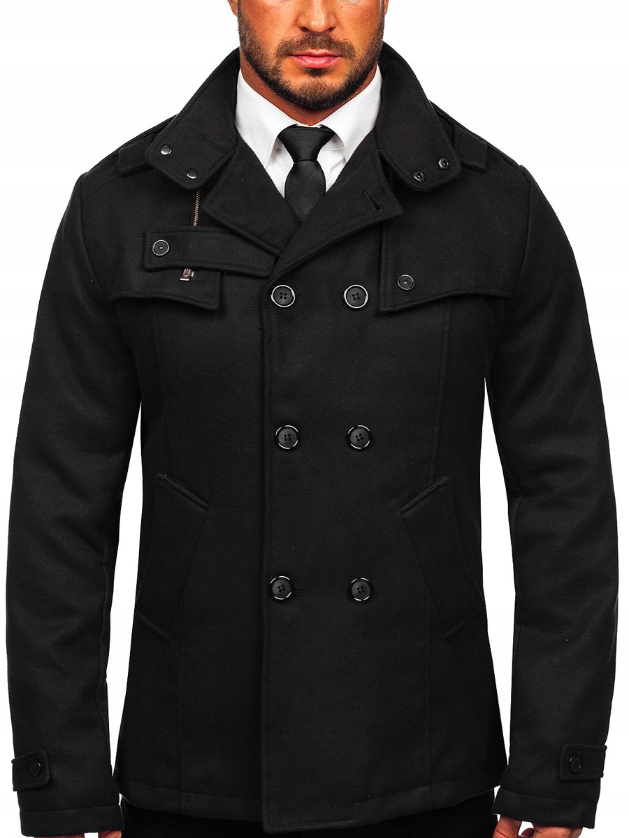 

Płaszcz Męski Czarny 8857 Denley_l