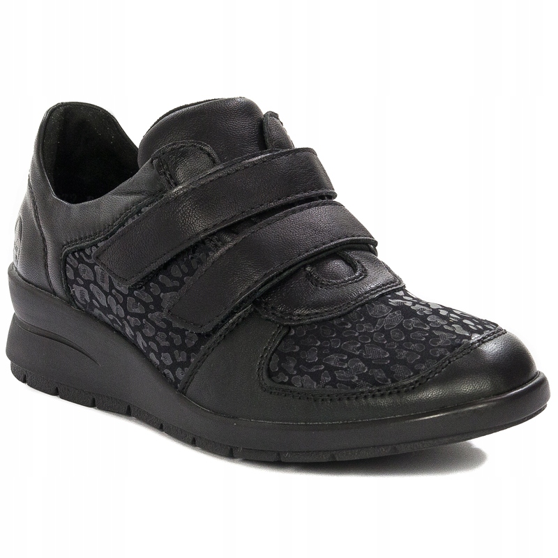 Rieker Półbuty damskie L4868-00 na rzep Black r.39