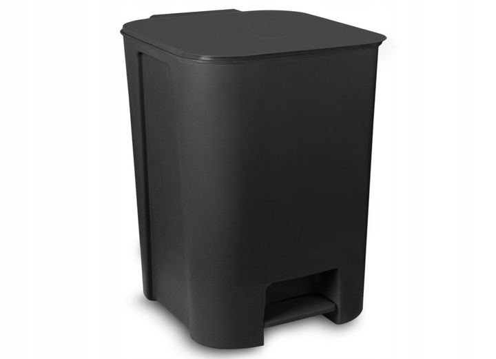 Levně odpadkový koš s pedálem do koupelny, do kanceláře, plastový, 25 l, černý
