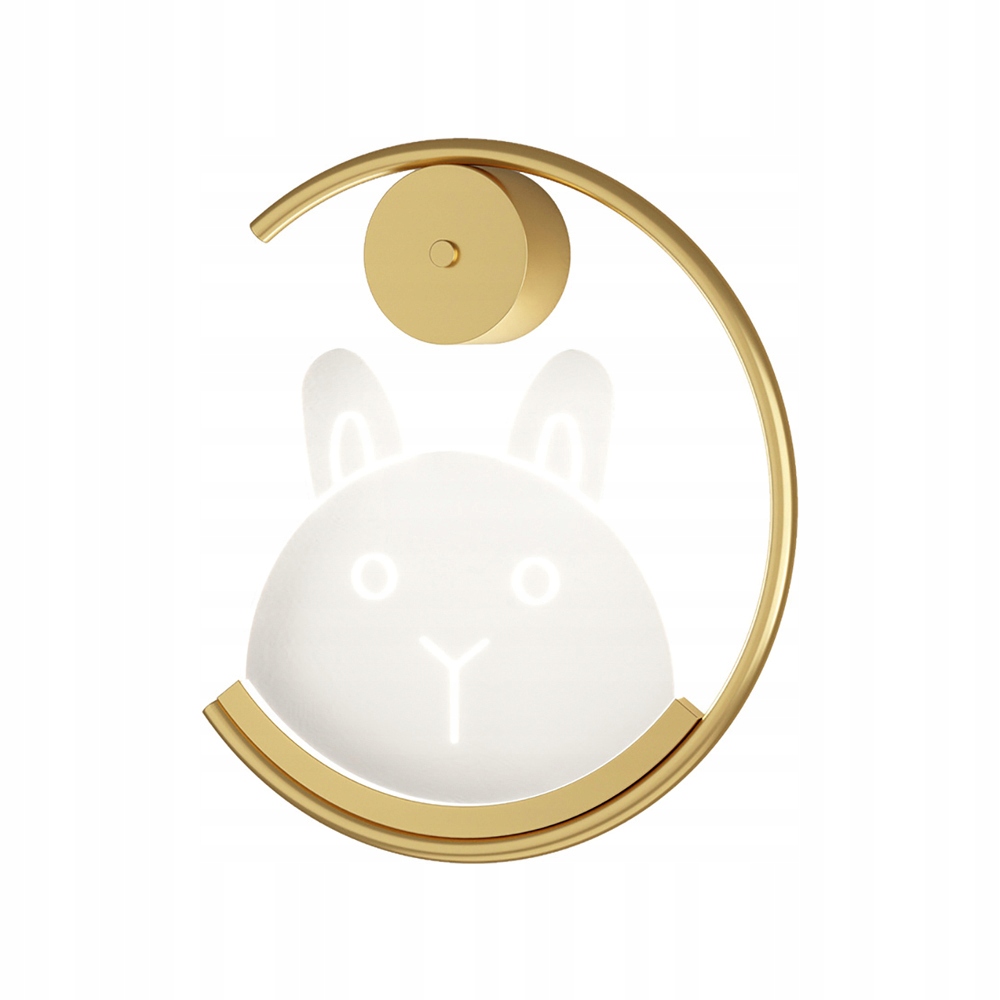 6W Akryl królik Lampa ścienna Sypialnia Kinkiet nocny Pokój dziecięcy