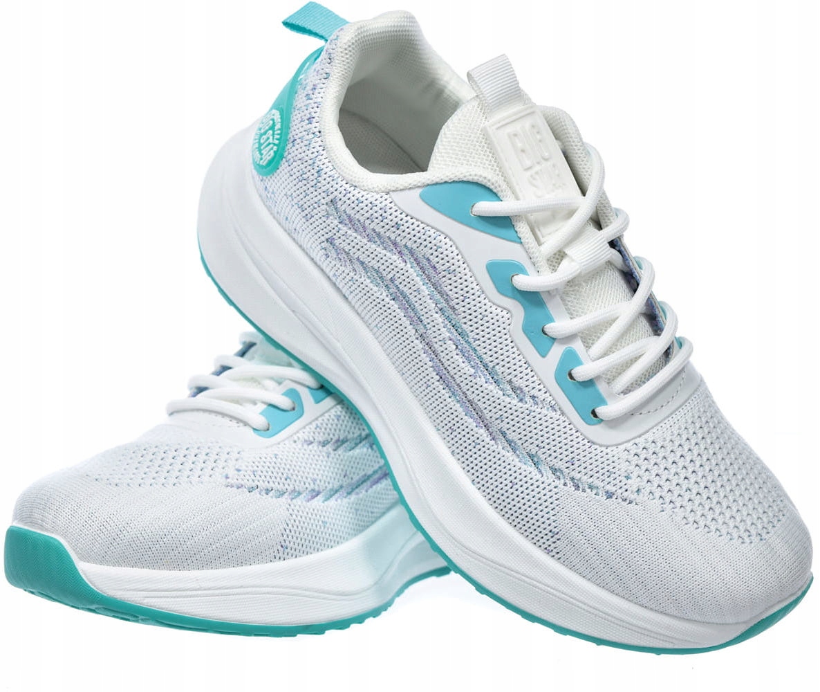 Dámské sportovní boty Big Star RR274524 bílá/tyrkysová, velikost 38
