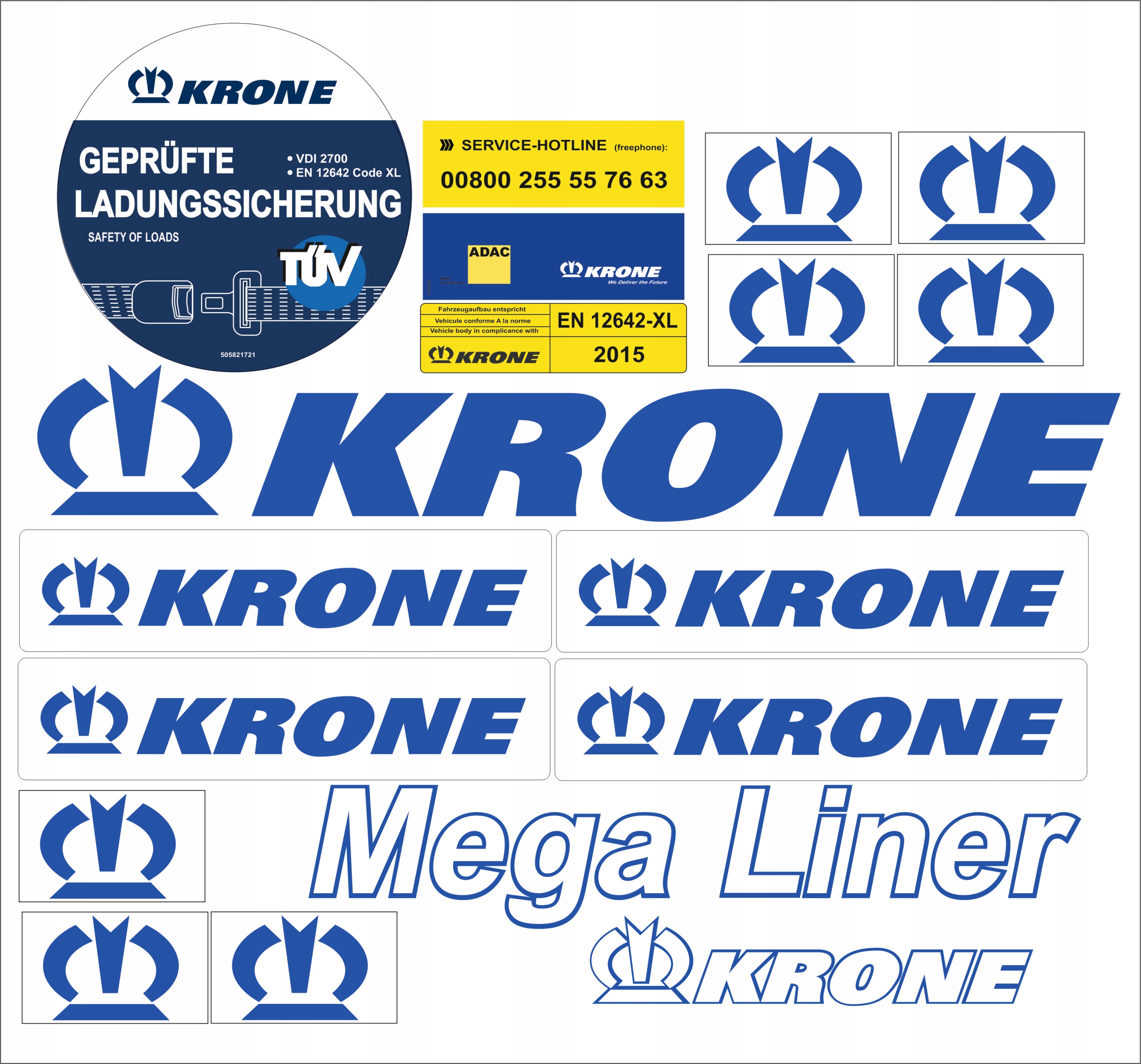

Naklejki Krone Na Naczepę Liner