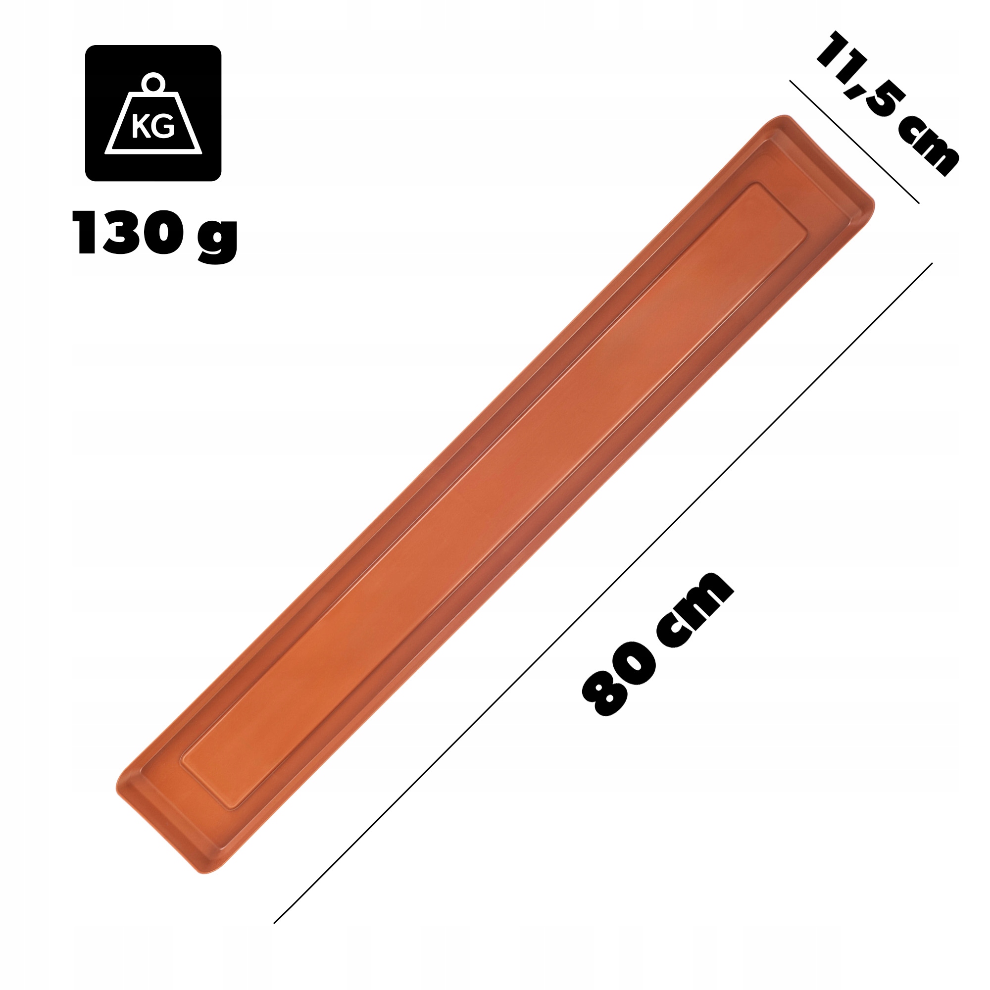 PODSTAWKA POD DONICZKĘ DONICĘ 80cm TACKA PROSTOKĄTNA CEGLASTA PLASTIKOWA Kod producenta K9985