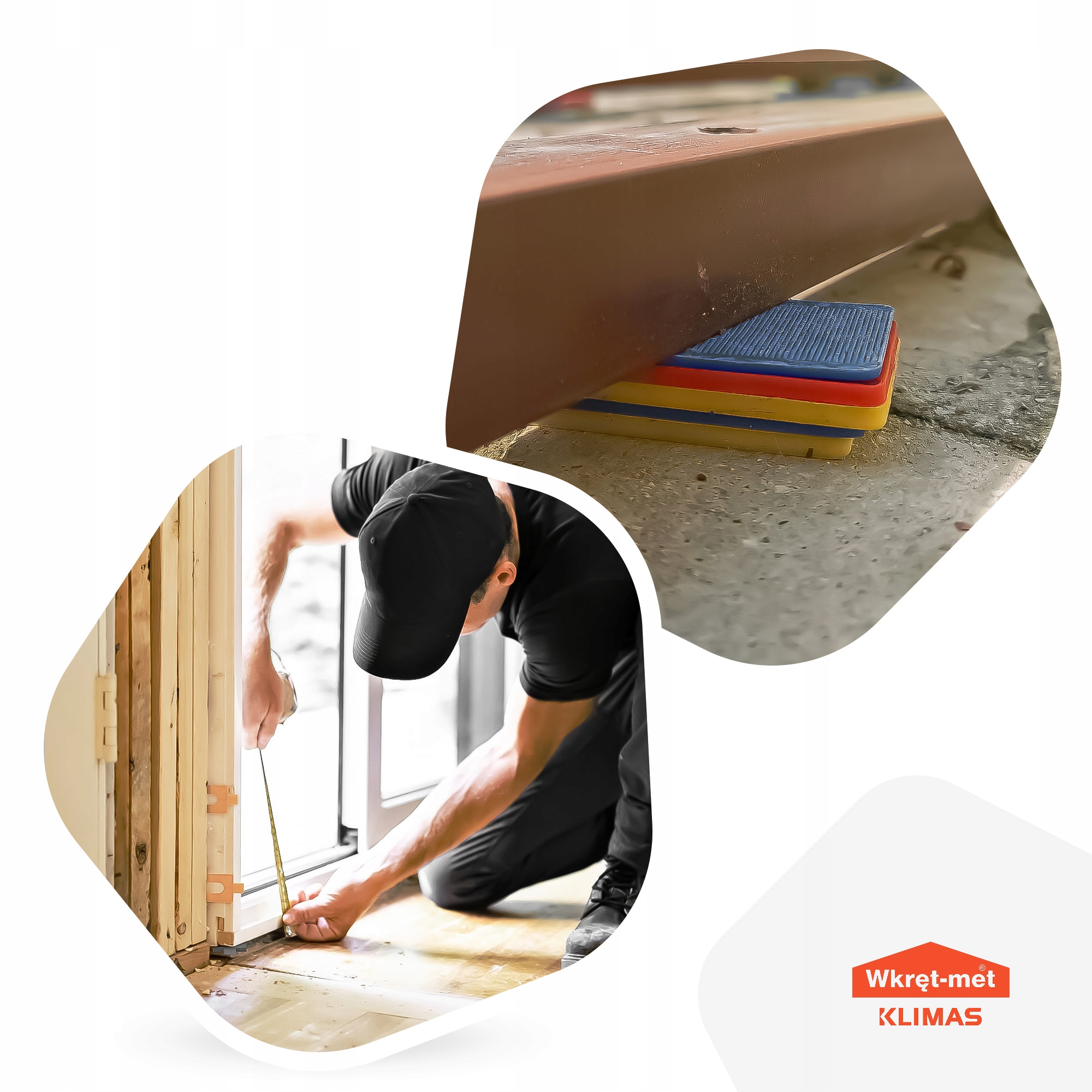 PODKŁADKI DYSTANSOWE PLASTIKOWE WYRÓWNUJĄCE DW 2-10 MM ZESTAW 300SZT. Długość całkowita 50 mm