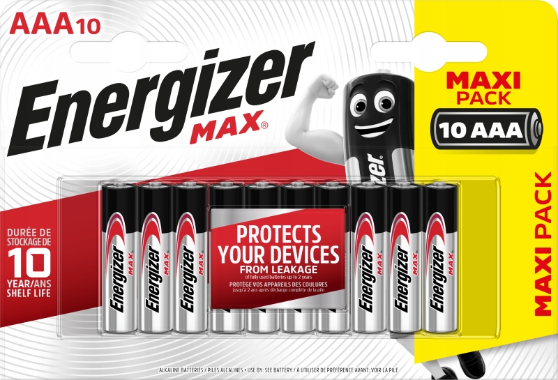

10x bateria alkaliczna Energizer Max Aaa LR03 1,5V