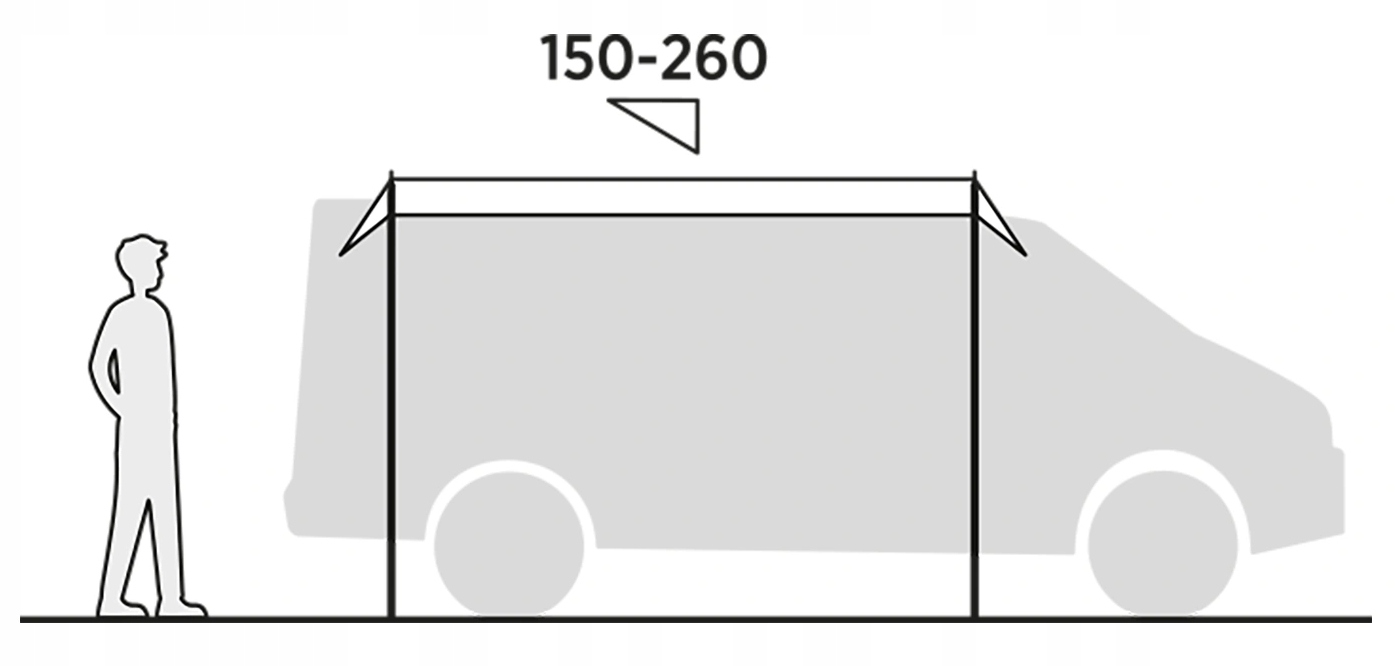 Tetőfedés Voss Canopy Easy Camp autóhoz Csomagolás állapota eredeti