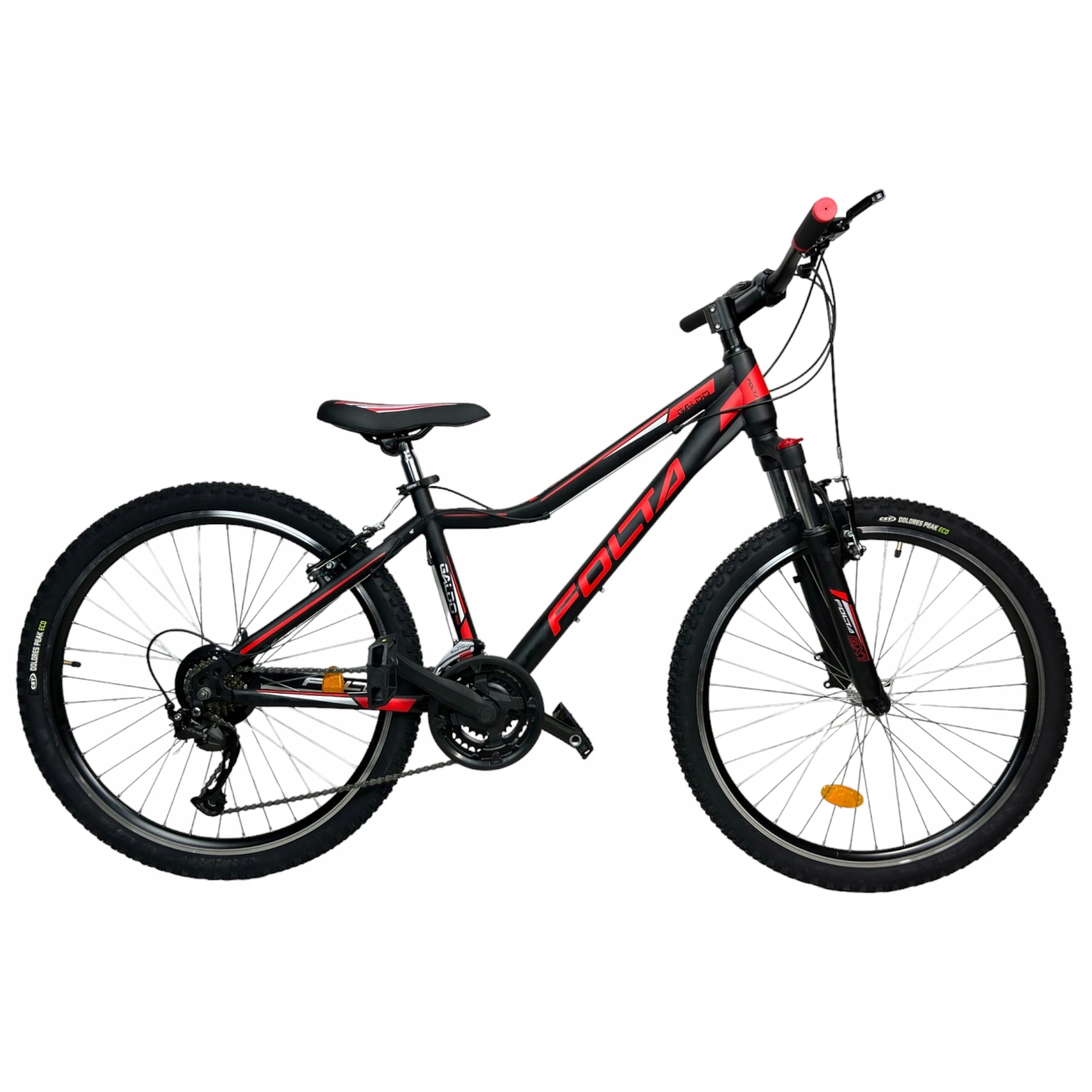 Rower Dziecięcy Górski Mtb Folta Galdo 26'' Shimano Czerwony Czarny