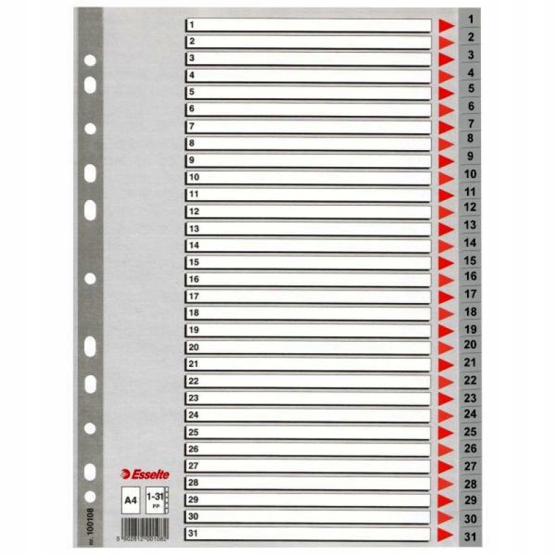 PRZEKŁADKI DO SEGREGATORA A4 IDEALNE DO BIURA